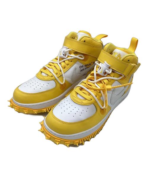 NIKE（ナイキ）NIKE (ナイキ) OFFWHITE (オフホワイト) AIR FORCE 1 MID SP LTHR イエロー×ホワイト サイズ:28.5㎝の古着・服飾アイテム