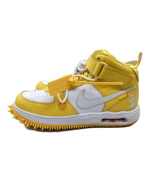 NIKE（ナイキ）NIKE (ナイキ) OFFWHITE (オフホワイト) AIR FORCE 1 MID SP LTHR イエロー×ホワイト サイズ:28.5㎝の古着・服飾アイテム