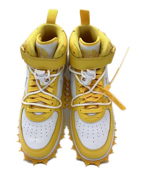 NIKE（ナイキ）NIKE (ナイキ) OFFWHITE (オフホワイト) AIR FORCE 1 MID SP LTHR イエロー×ホワイト サイズ:28.5㎝の古着・服飾アイテム