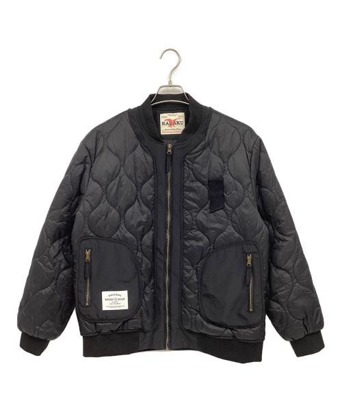 karaku（カラク）karaku (カラク) キルティングブルゾン ブラック サイズ:XLの古着・服飾アイテム