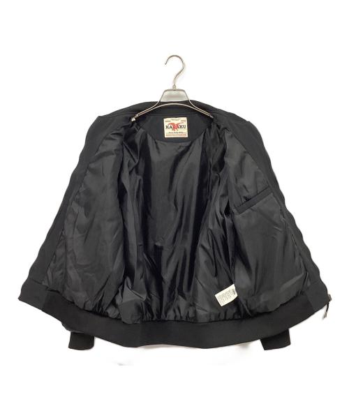 karaku（カラク）karaku (カラク) キルティングブルゾン ブラック サイズ:XLの古着・服飾アイテム