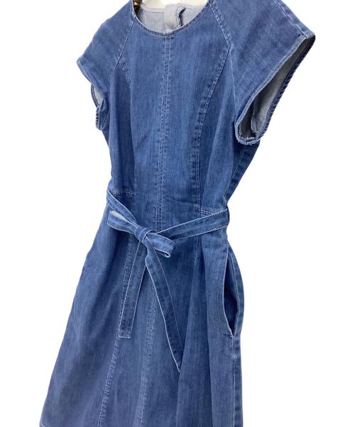 BLUE LABEL CRESTBRIDGE（ブルーレーベルクレストブリッジ）BLUE LABEL CRESTBRIDGE (ブルーレーベルクレストブリッジ) ライトデニムドレス ブルー サイズ:36の古着・服飾アイテム