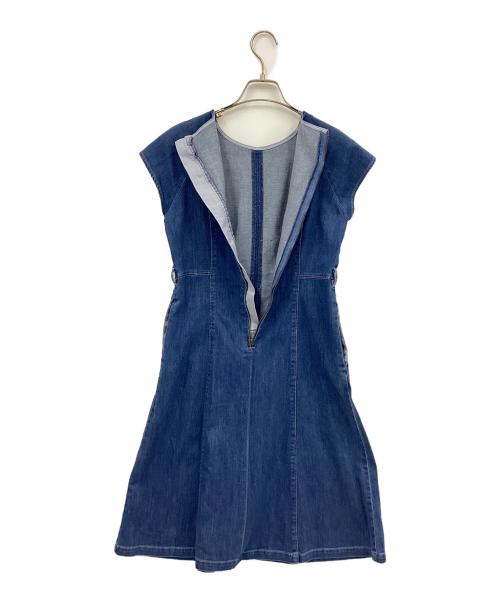 BLUE LABEL CRESTBRIDGE（ブルーレーベルクレストブリッジ）BLUE LABEL CRESTBRIDGE (ブルーレーベルクレストブリッジ) ライトデニムドレス ブルー サイズ:36の古着・服飾アイテム