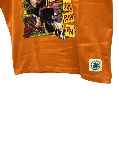 WIND AND SEA×PARAPPA×DE LA SOUL（ウィンダンシー）WIND AND SEA×PARAPPA×DE LA SOUL (ウィンダンシー) プリントTシャツ オレンジ サイズ:S 未使用品の古着・服飾アイテム