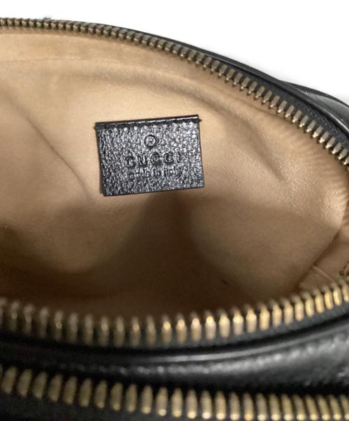 GUCCI（グッチ）GUCCI (グッチ) グッチ/GGマーモント/550155/チェーンショルダーバッグ ブラック×ゴールドの古着・服飾アイテム