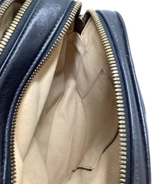 GUCCI（グッチ）GUCCI (グッチ) グッチ/GGマーモント/550155/チェーンショルダーバッグ ブラック×ゴールドの古着・服飾アイテム