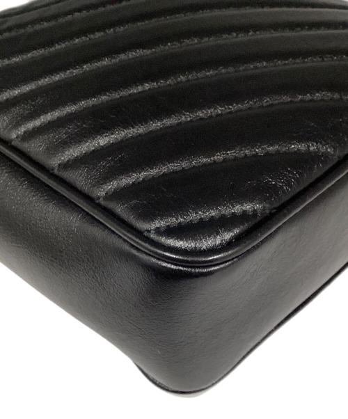 GUCCI（グッチ）GUCCI (グッチ) グッチ/GGマーモント/550155/チェーンショルダーバッグ ブラック×ゴールドの古着・服飾アイテム