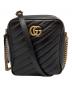 GUCCI（グッチ）の古着「グッチ/GGマーモント/550155/チェーンショルダーバッグ」｜ブラック×ゴールド