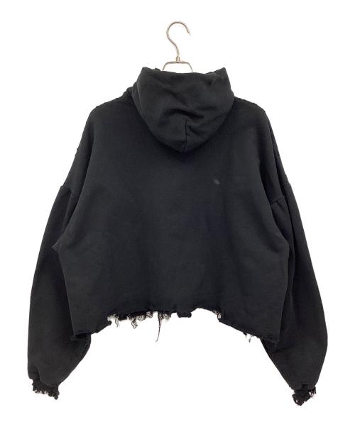BALENCIAGA（バレンシアガ）BALENCIAGA (バレンシアガ) プルオーバーパーカー ブラック サイズ:1（160/88A）の古着・服飾アイテム