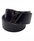 LOUIS VUITTONルイ ヴィトン）の古着「LV イニシャル 40MM リバーシブル」｜グレー×ブラック