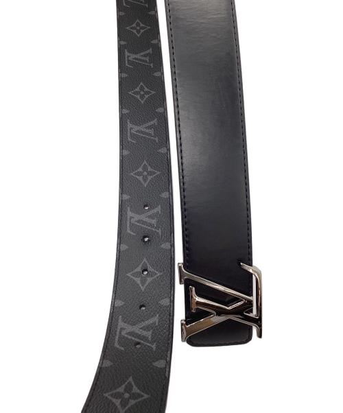 LOUIS VUITTON（ルイ ヴィトン）LOUIS VUITTON (ルイ ヴィトン) LV イニシャル 40MM リバーシブル グレー×ブラックの古着・服飾アイテム