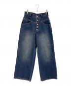 B.BALLSYボールジーブラザーズ）の古着「ワイドデニムパンツ」