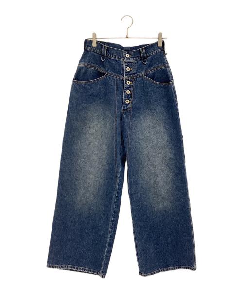 B.BALLSY（ボールジーブラザーズ）B.BALLSY (ボールジーブラザーズ) ワイドデニムパンツ サイズ:Mの古着・服飾アイテム