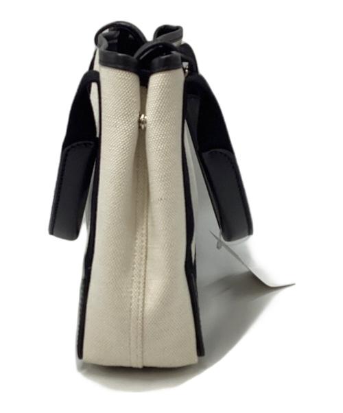 BALENCIAGA（バレンシアガ）BALENCIAGA (バレンシアガ) ショルダー2WAYバッグ ブラック×ホワイトの古着・服飾アイテム