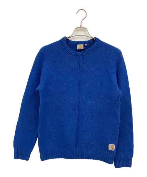 CarHartt（カーハート）CarHartt (カーハート) ANGLASTIC SWEATER ブルー サイズ:Sの古着・服飾アイテム