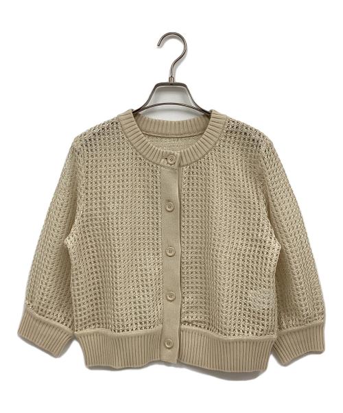 BLUE LABEL CRESTBRIDGE（ブルーレーベルクレストブリッジ）BLUE LABEL CRESTBRIDGE (ブルーレーベルクレストブリッジ) 薄手カーディガン ベージュ サイズ:38の古着・服飾アイテム