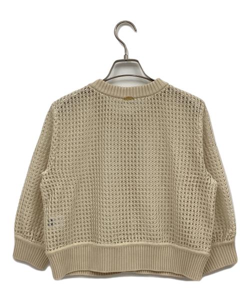 BLUE LABEL CRESTBRIDGE（ブルーレーベルクレストブリッジ）BLUE LABEL CRESTBRIDGE (ブルーレーベルクレストブリッジ) 薄手カーディガン ベージュ サイズ:38の古着・服飾アイテム