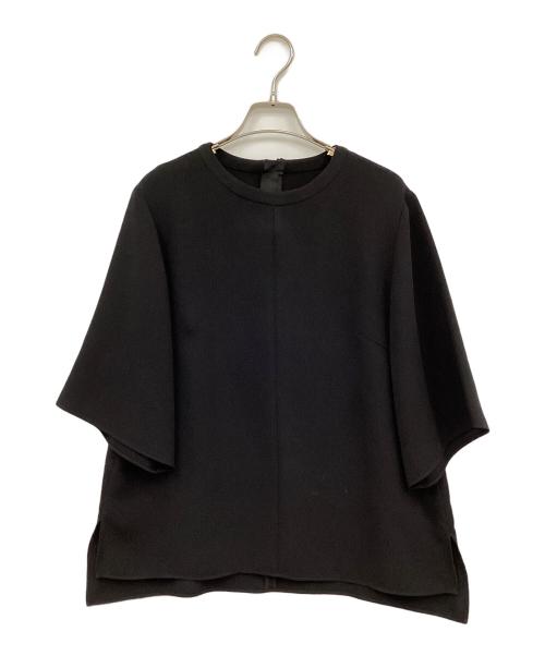 SOEJU（ソージュ）SOEJU (ソージュ) ライトクロスクルーネックブラウス ブラック サイズ:Lの古着・服飾アイテム