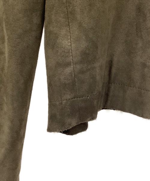 BURBERRY LONDON（バーバリーロンドン）BURBERRY LONDON (バーバリーロンドン) スウェードジップジャケット ブラウン サイズ:Mの古着・服飾アイテム
