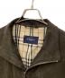中古・古着 BURBERRY LONDON (バーバリーロンドン) スウェードジップジャケット ブラウン サイズ:M：8000円