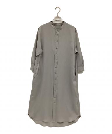 美品 希少色 SOÉJU ソージュ 薄グレー系 ワンピース 中古・古着通販】SOEJU (ソージュ) バンドカラーシャツワンピース