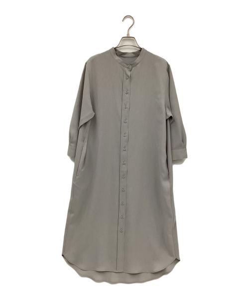 SOEJU（ソージュ）SOEJU (ソージュ) バンドカラーシャツワンピース グレー サイズ:Mの古着・服飾アイテム