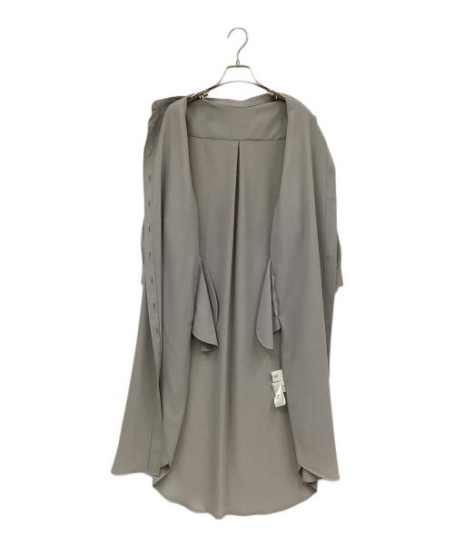 SOEJU（ソージュ）SOEJU (ソージュ) バンドカラーシャツワンピース グレー サイズ:Mの古着・服飾アイテム