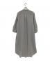 SOEJU (ソージュ) バンドカラーシャツワンピース グレー サイズ:M：7000円