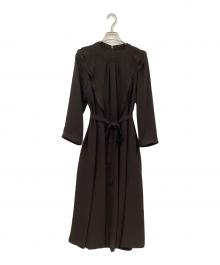 MACKINTOSH LONDON（マッキントッシュ ロンドン）の古着「ポリエステルジョーゼットワンピース」｜ブラック