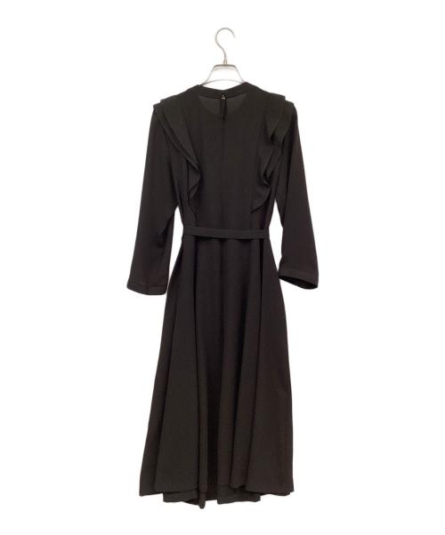 MACKINTOSH LONDON（マッキントッシュ ロンドン）MACKINTOSH LONDON (マッキントッシュ ロンドン) ポリエステルジョーゼットワンピース ブラック サイズ:38の古着・服飾アイテム