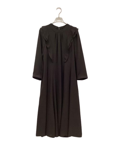 MACKINTOSH LONDON（マッキントッシュ ロンドン）MACKINTOSH LONDON (マッキントッシュ ロンドン) ポリエステルジョーゼットワンピース ブラック サイズ:38の古着・服飾アイテム