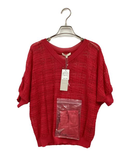 EPOCA（エポカ）EPOCA (エポカ) 薄手ニット レッド サイズ:40 未使用品の古着・服飾アイテム