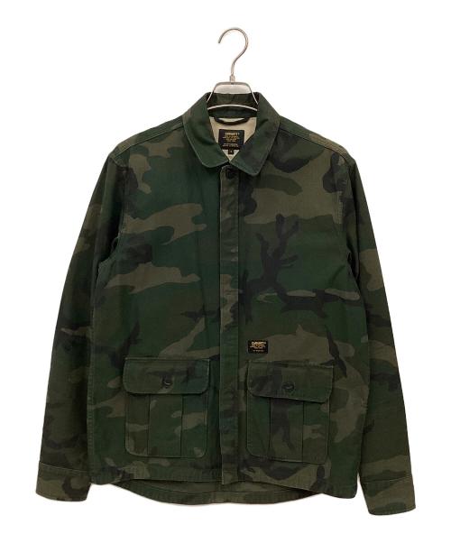 CarHartt（カーハート）CarHartt (カーハート) ミリタリージャケット グリーン×ブラック サイズ:Sの古着・服飾アイテム