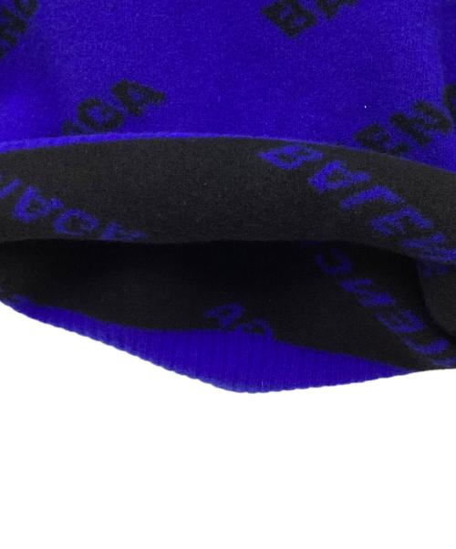 BALENCIAGA（バレンシアガ）BALENCIAGA (バレンシアガ) ロゴニット ブルー×ブラック サイズ:XSの古着・服飾アイテム