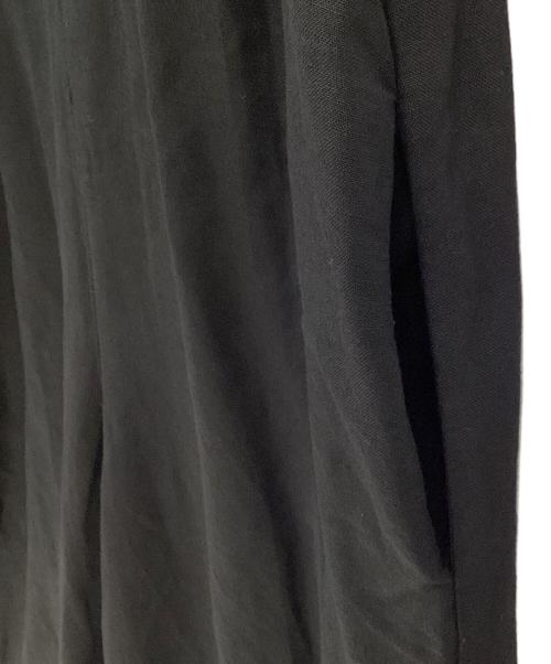 JOHNBULL（ジョンブル）JOHNBULL (ジョンブル) リネンレーヨンドローストリングサロペット ブラック サイズ:Mの古着・服飾アイテム