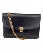 Christian Diorクリスチャン ディオール）の古着「クリスチャン ディオール/チェーンショルダーバッグ」｜ブラック×ゴールド