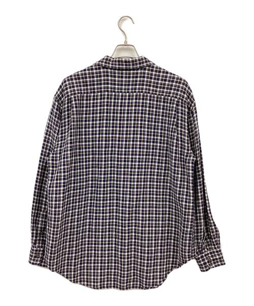 GAP（ギャップ）GAP (ギャップ) チェックシャツ ネイビー×ブラウン サイズ:Lの古着・服飾アイテム
