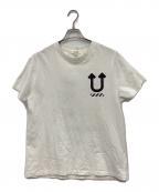 UNDERCOVER×OFFWHITEアンダーカバー×オフホワイト）の古着「UC SKELETON DART S/S T-SHIRT」｜ホワイト×イエロー