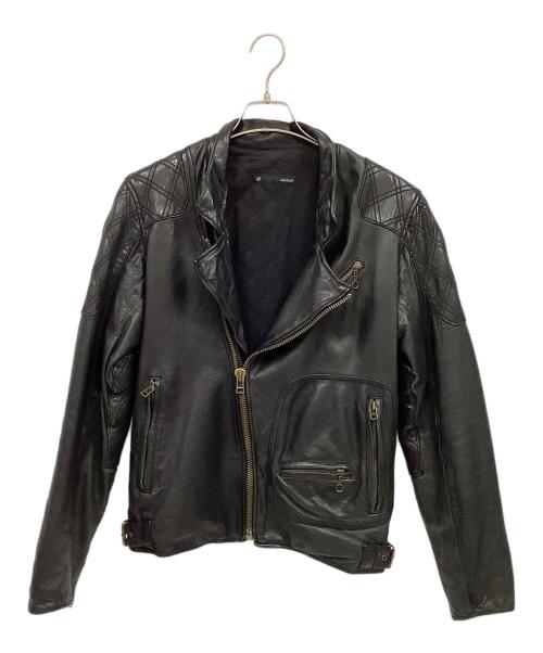 JOHNBULL（ジョンブル）JOHNBULL (ジョンブル) ラムレザージャケット ブラック サイズ:Mの古着・服飾アイテム