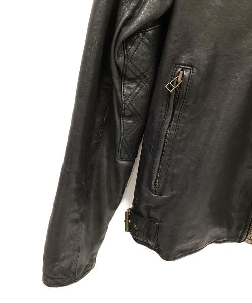 JOHNBULL（ジョンブル）JOHNBULL (ジョンブル) ラムレザージャケット ブラック サイズ:Mの古着・服飾アイテム