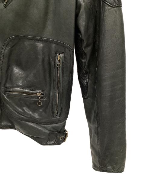 JOHNBULL（ジョンブル）JOHNBULL (ジョンブル) ラムレザージャケット ブラック サイズ:Mの古着・服飾アイテム