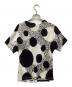 Jean Paul GAULTIER (ジャンポールゴルチェ) レーヨン混マルチドット総柄半袖Tシャツ ブラック×ホワイト サイズ:38：5000円
