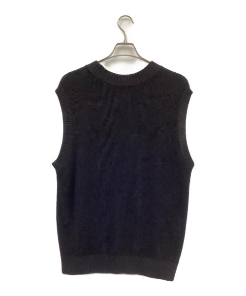 WELLDER（ウェルダー）WELLDER (ウェルダー) Oversize Pullover Knit Vest ブラック サイズ:4の古着・服飾アイテム