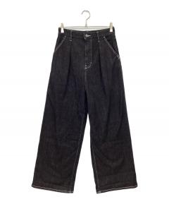 中古・古着通販】SHISHIKUI (シシクイ) Daco デニムパンツ ブラック