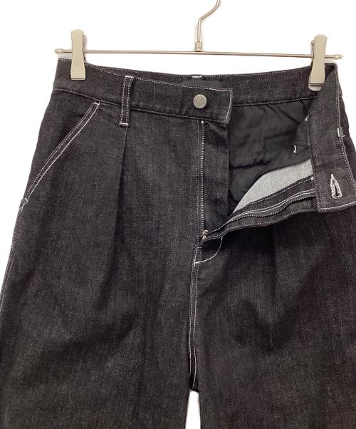 JIMWAG（ジムワッグ）JIMWAG (ジムワッグ) ワイドデニムパンツ ブラック サイズ:Sの古着・服飾アイテム