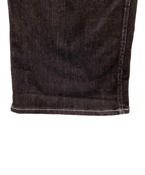 JIMWAG（ジムワッグ）JIMWAG (ジムワッグ) ワイドデニムパンツ ブラック サイズ:Sの古着・服飾アイテム