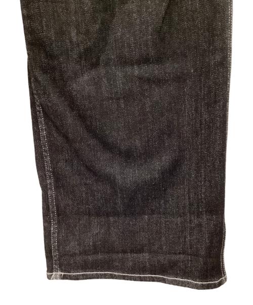 JIMWAG（ジムワッグ）JIMWAG (ジムワッグ) ワイドデニムパンツ ブラック サイズ:Sの古着・服飾アイテム