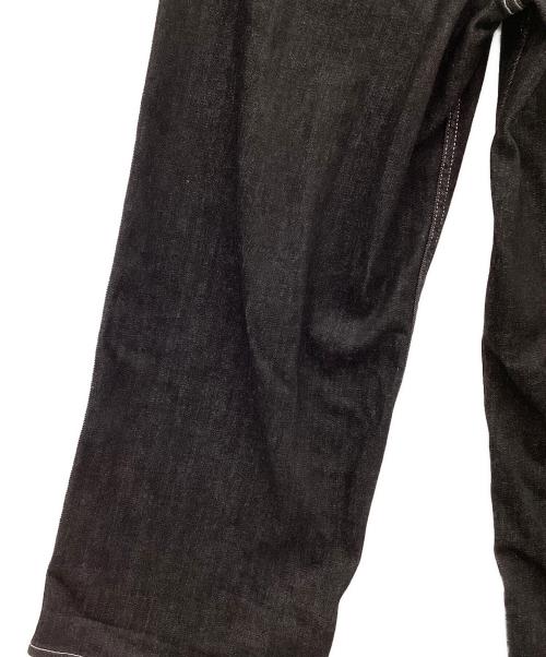 JIMWAG（ジムワッグ）JIMWAG (ジムワッグ) ワイドデニムパンツ ブラック サイズ:Sの古着・服飾アイテム
