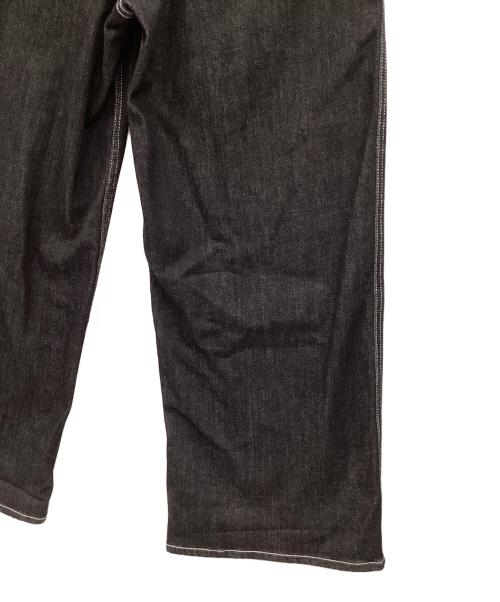 JIMWAG（ジムワッグ）JIMWAG (ジムワッグ) ワイドデニムパンツ ブラック サイズ:Sの古着・服飾アイテム