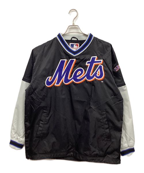 Mets（メッツ）Mets (メッツ) プルオーバージャケット ブラック×ブルー サイズ:Lの古着・服飾アイテム